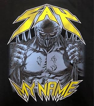 バイク用 ジャギ ヘルメット 「SAY MY NAME！」/ジャギＴシャツ SAY MY NAME!Tシャツ [北斗の拳] | キャラクター公式グッズ